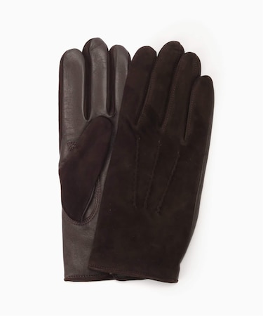 GLOVES / グローブス スエード/ ラムスキン コンビネーショングローブ