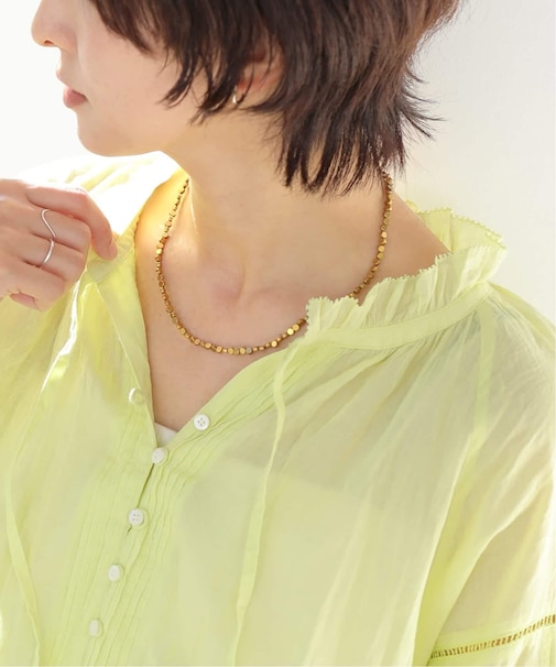 ［26SS新作］【HASHIBAMI/ハシバミ】ヒラマルネックレス