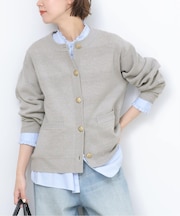 ウォッシャブルミラノリブカーディガン