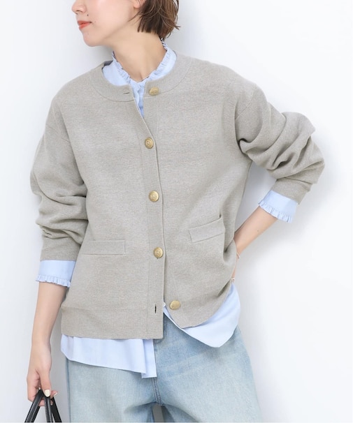 ウォッシャブルミラノリブカーディガン