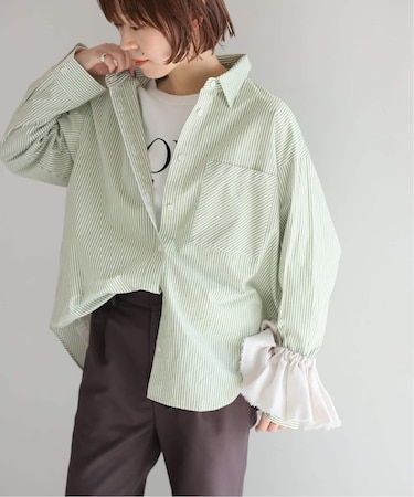 ONE DAYロゴストライプシャツ