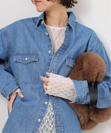 《追加》フラワーシアーレースロングスリーブ