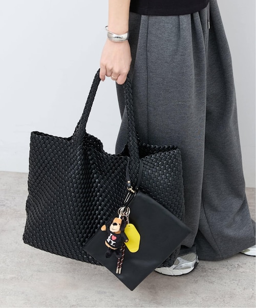 ワンショルダー tote moda luxe/モーダリュクス Adeline Woven Tote Black