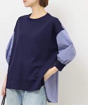 ［26SS新作］【TORRAZZO DONNA/トラッゾドンナ】ドッキングプルオーバー