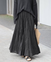 ［26SS新作］コットンボイルクリンクルマーメイドスカート