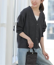 ［26SS新作］リネンコットンVカーディガン