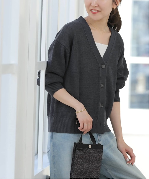 ［26SS新作］リネンコットンVカーディガン
