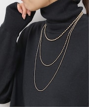 《追加》［26SS新作］RELUME ボールチェーン3本セットネックレス