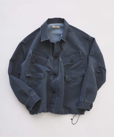 ピグメント加工 CPO シャツブルゾン