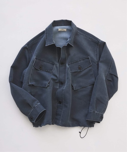 ピグメント加工 CPO シャツブルゾン