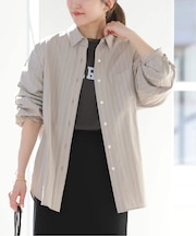 ［26SS新作］スーピマコットンストライプシャツ