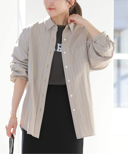 ［26SS新作］スーピマコットンストライプシャツ