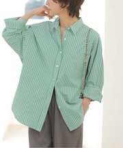 ［26SS新作］スーピマコットンストライプシャツ