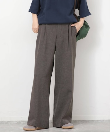 ［26SS新作 / 防シワ］メランジドビータックパンツ