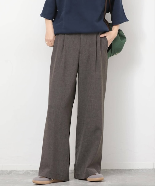 ［26SS新作 / 防シワ］メランジドビータックパンツ