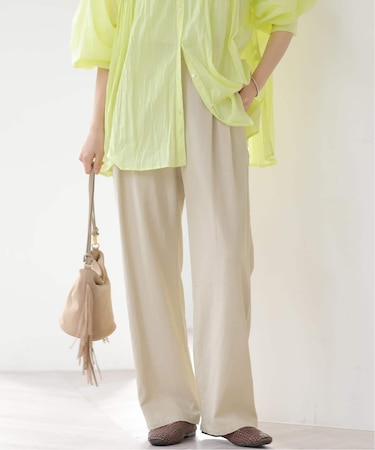 ［26SS新作］リネンフィールタックパンツ
