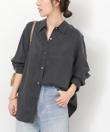 ［26SS新作］キュプラオーバーサイズシャツ