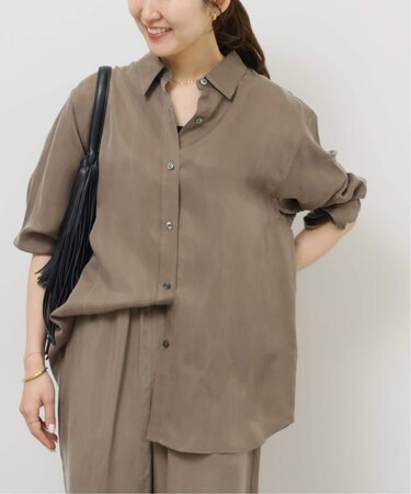 ［26SS新作］キュプラオーバーサイズシャツ