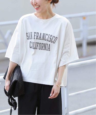 ［26SS新作］カットオフワイドロゴTee