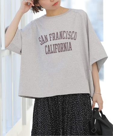 ［26SS新作］カットオフワイドロゴTee