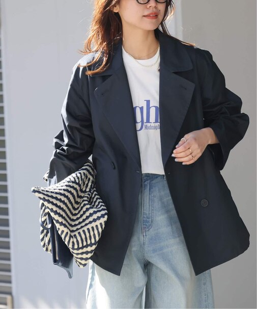 《追加 / 手洗い可》ハーフトレンチコート