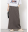 ［26SS新作 / 防シワ］メランジドビーIラインスカート
