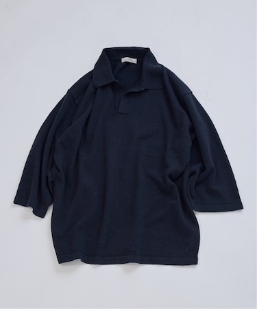 ウォッシャブル ブークレニット スキッパー ポロシャツ