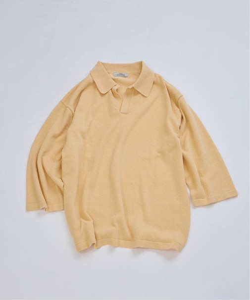 ウォッシャブル ブークレニット スキッパー ポロシャツ