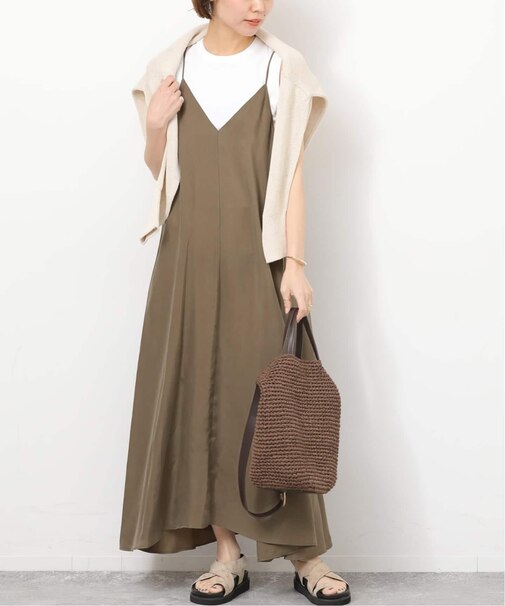 ［26SS新作］キュプラロングキャミワンピース