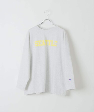 別注【Champion/チャンピオン】16s/1 Jersey L/S Bleach Wash：カットソー