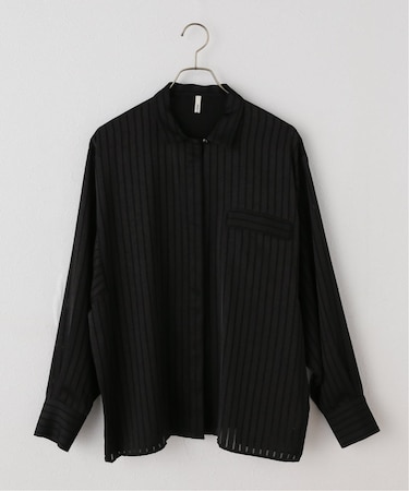 【ARCHIVE STANCE】satin stripe dolman shirt