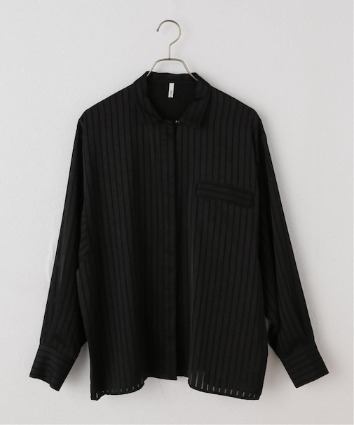 【ARCHIVE STANCE】satin stripe dolman shirt