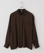 【ARCHIVE STANCE】satin stripe dolman shirt