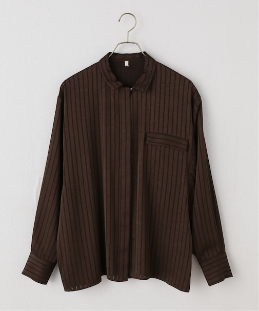 【ARCHIVE STANCE】satin stripe dolman shirt