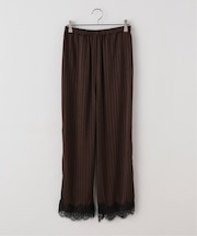 【ARCHIVE STANCE】 satin stripe easy pants