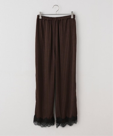 【ARCHIVE STANCE】 satin stripe easy pants