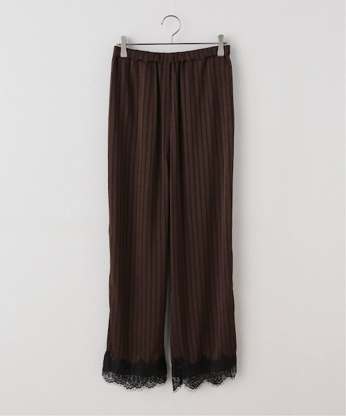 【ARCHIVE STANCE】 satin stripe easy pants