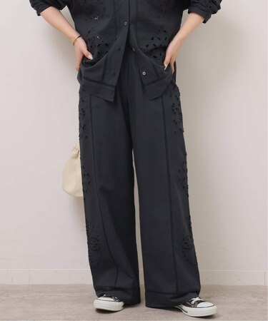 ［26SS新作］カットワークエンブロイダリーパンツ