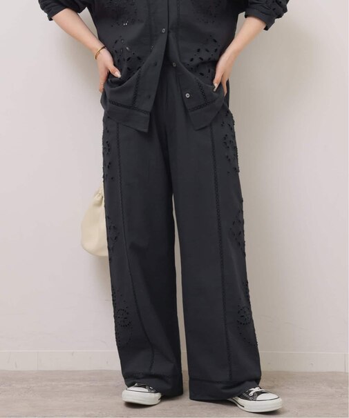 ［26SS新作］カットワークエンブロイダリーパンツ