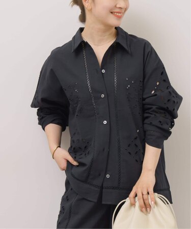 ［26SS新作］カットワークエンブロイダリーシャツ
