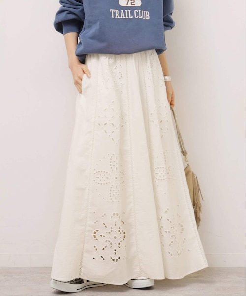 26SS新作］カットワークエンブロイダリースカート｜ジャーナル