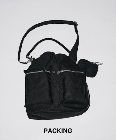 PACKING / パッキング 別注 2WAY ドローストリング ショルダーバッグ