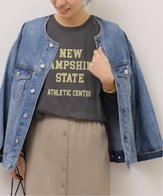 ラグランスリーブカレッジロングスリーブTEE