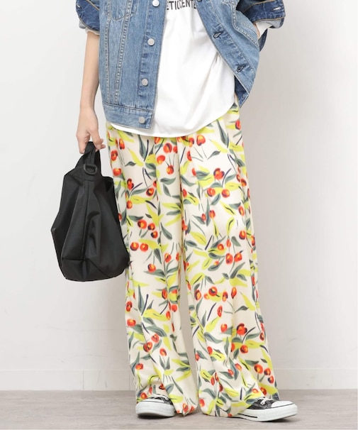 ボカシフラワーヴィンテージイージーパンツ