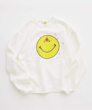 スマイリーフェイス 別注フェードプリント スウェット
