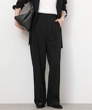 ［UVカット / 防シワ］ウォッシャブルストレッチタックパンツ