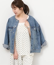 ランダムドットチュニックキャミソール