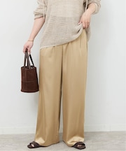 サテンイージーパンツ