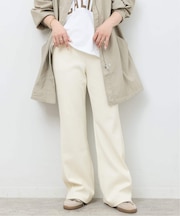 リブジャージーフレアパンツ