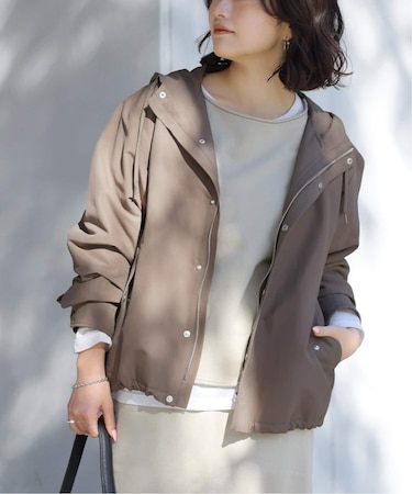 撥水グログランマウンテンパーカー